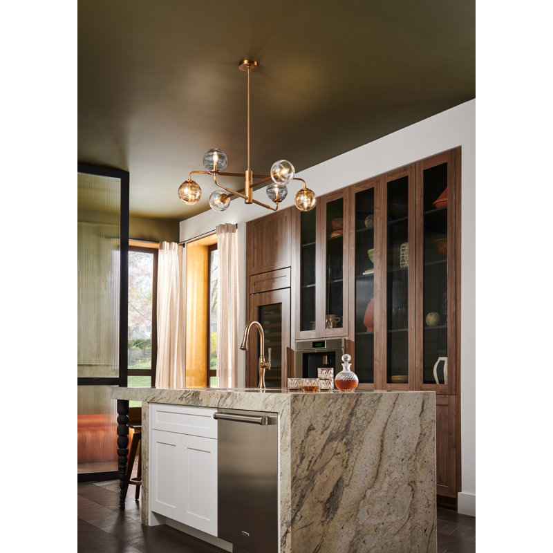 6 - Light Sputnik Modern Linear Chandelier