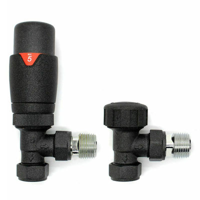 G1/2''*15mm, TRV Angled Thermostatic Radiator Valve for Center Heating System