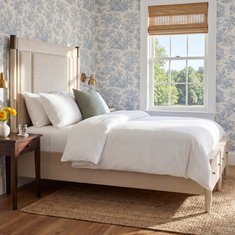Shannen Woven Storage Bed, King