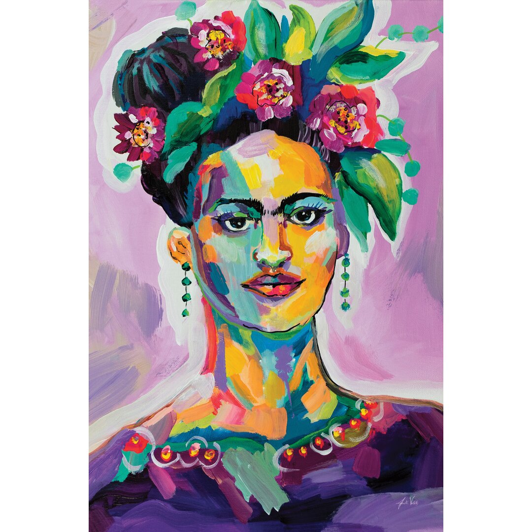 Leinwandbild Frida von Jeanette Vertentes