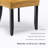 Friedrun Velvet Dining Chair Tufted Dining Room Chair with Solid Wood Leg-827450014
