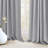 Cadnite 50" W Thermal 100% Blackout Linen Textured Curtain Panels-718107645-706787547