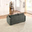 Canapé moderne avec causeuse avec rangement, canapé à assise profonde avec porte-gobelets et porte-téléphone, canapé en velours côtelé beige pour le salon-914937896