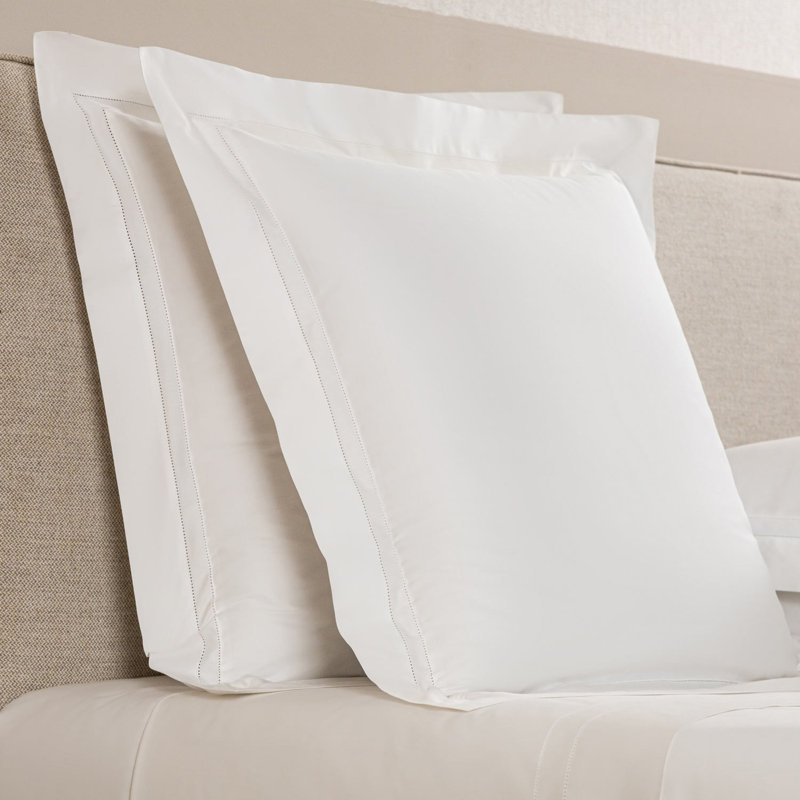 Doppio Ajour Sham, Euro, White