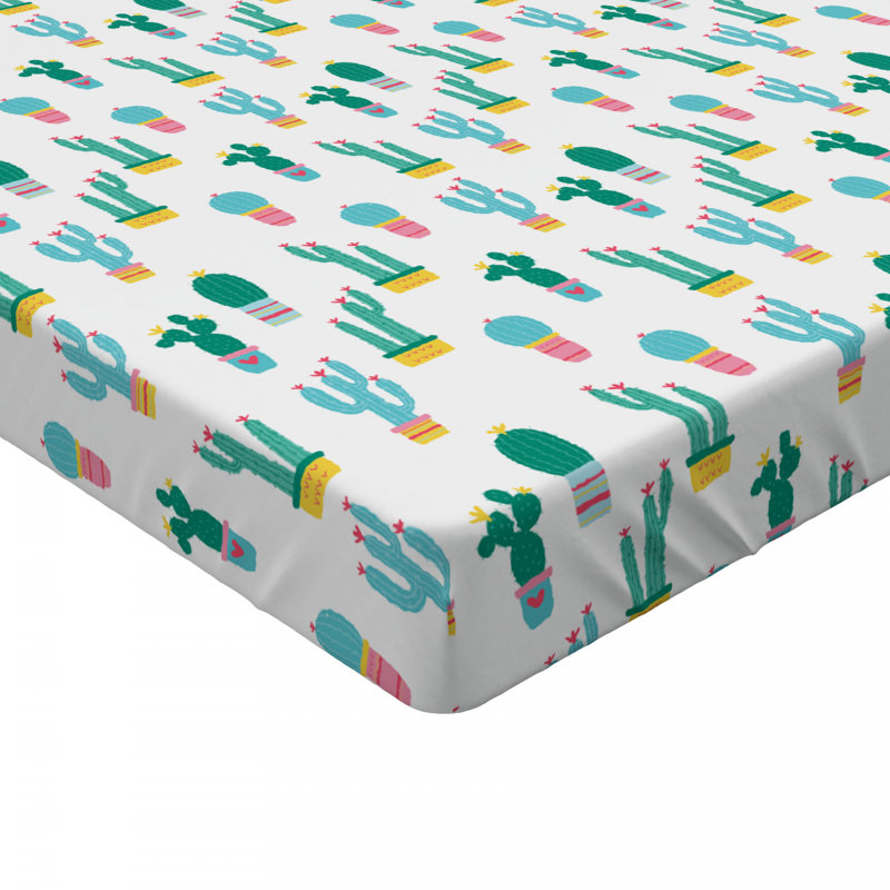 Microfiber Floral Fitted Sheet, Full Fitted Sheet