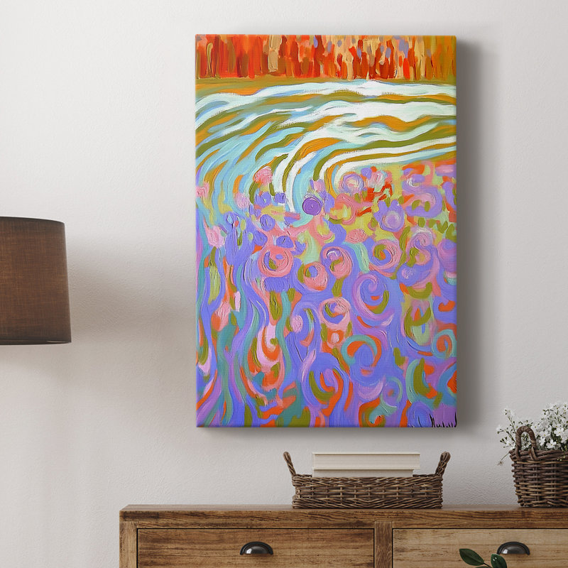 ABSTRACT Series DCCV -Custom Wrapped Gallery Cavas, 18" H x 12" W