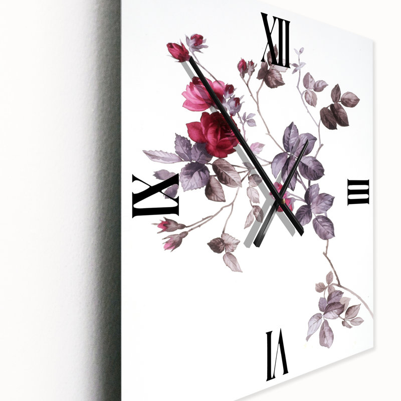 Horloge murale Wildflowers II, Petit