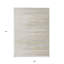 Tapis extérieur lavable rayé en lin 9 pi x 12 pi gris et beige