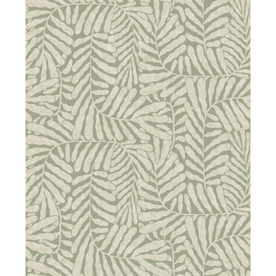 Gabriel Espresso Fern Wallpaper