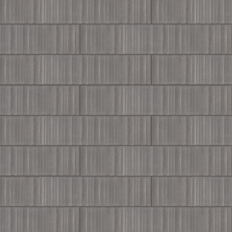 Carrelage mural en porcelaine texturé Vivid 2X9, Étain