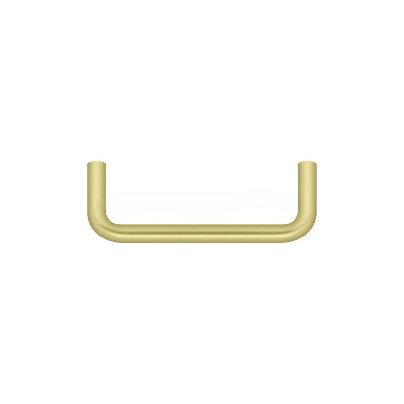 Bar / Handle Pull, 3 1/2", Polished Brass