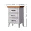 Aleksandras 38cm W Solid Wood Bedside Table-288007205