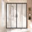 Semi-frameless Double Sliding Shower Door SGCC Tempered Glass-108734717