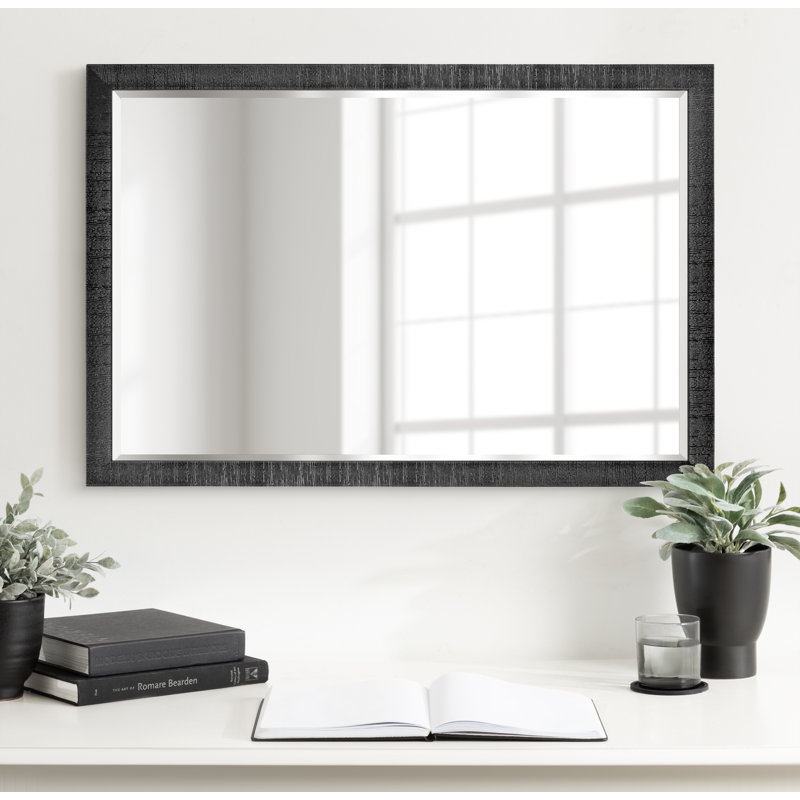 Miroir mural pour salle de bain Farhi, Noir, 24 po x 36 po