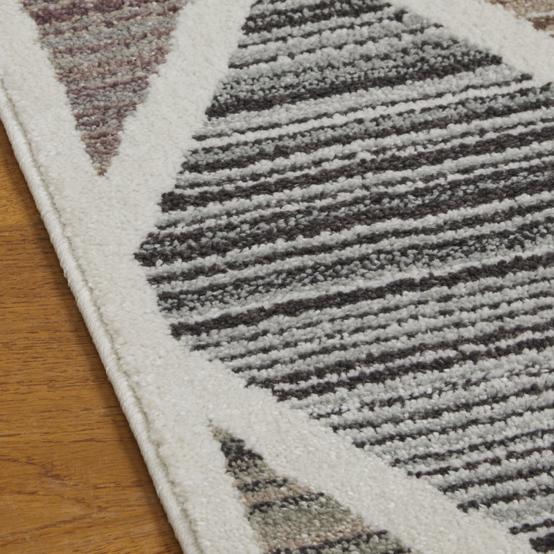 Laubin Geometric Area Rug, Rectangle 80 x 150cm