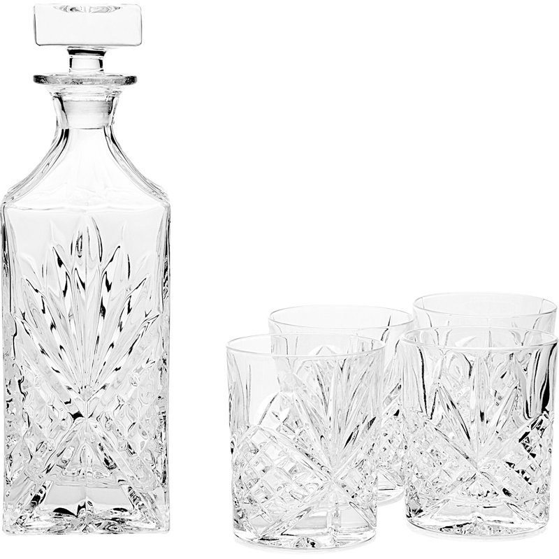 Dublin 5 Piece Whiskey Decanter Set