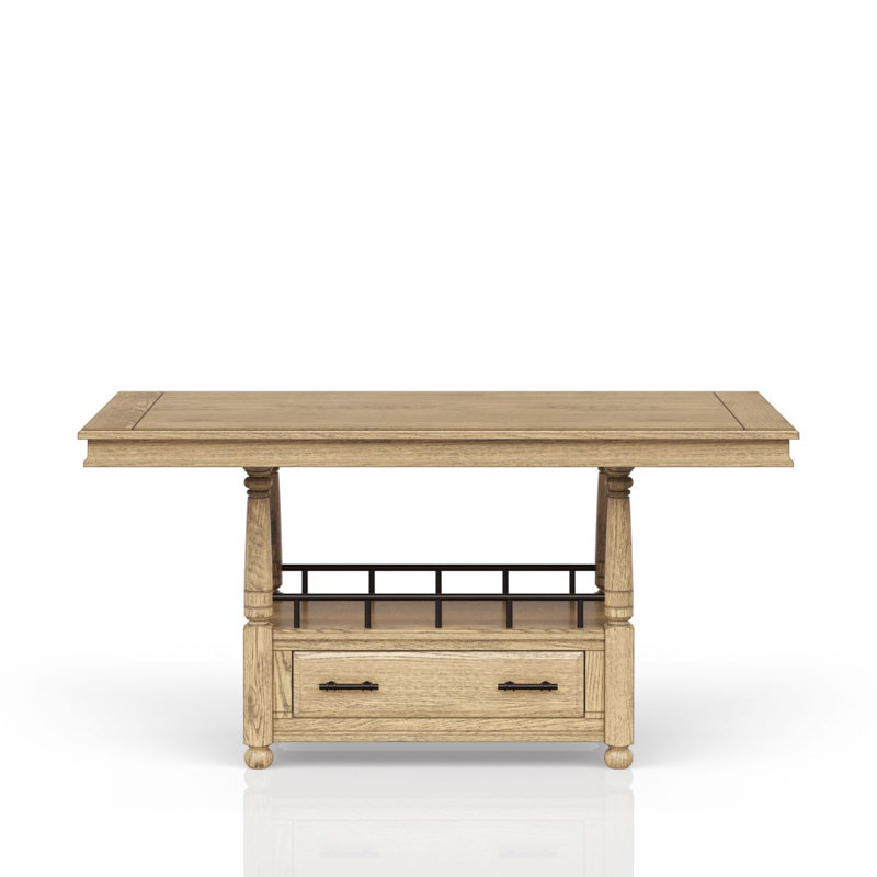 Table de comptoir - finition caramel