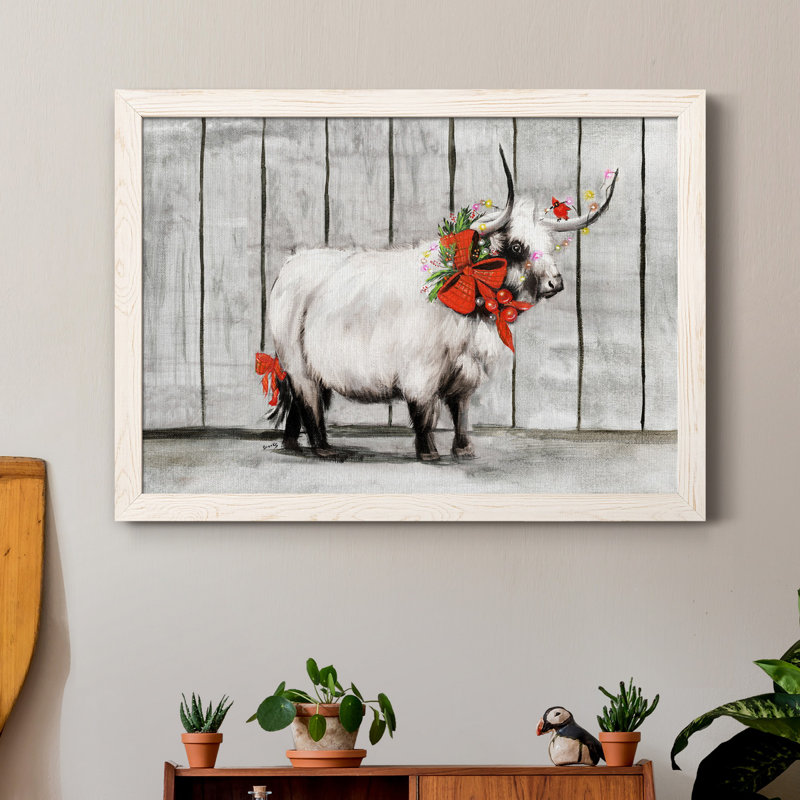 Barn Festivities I - Reproduction d'art sur toile encadrée, Blanc, H 31,5 po x l 23,5 po x P 1,5 po