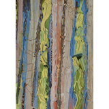 Abstract Area Rug in Brown/Green