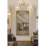 Rectangle Solid Wood Beveled Wall Mirror