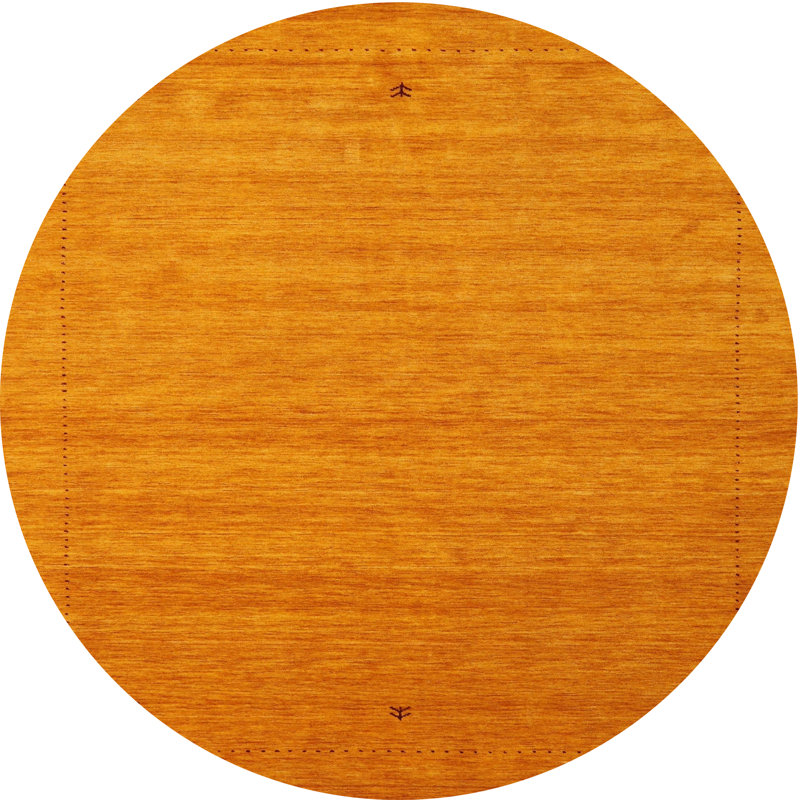 Tapis abstrait orange, Rond 6 pi