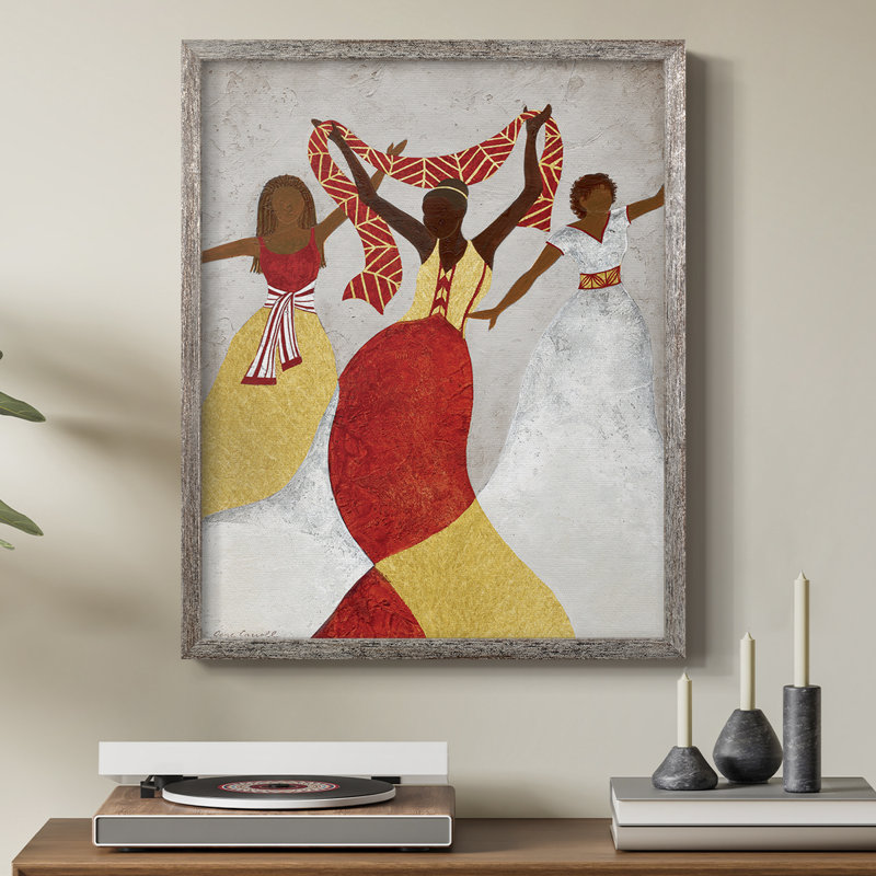 Golden Rhythm Framed Print - Solid Wood, 30" H x 24" W