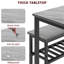 Dining Table Set For 4, With Bench & 2 Chairs-1952102700-1952102699