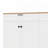 Versatile Wood Grain Sideboard with Adjustable Shelves-102458445