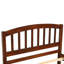 Lit plateforme simple en bois noyer avec lit gigogne amovible - Structure polyvalente pour chambre à coucher et mobilier élégant-1665536384