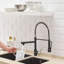 Robinet de cuisine rétractable à poignée simple