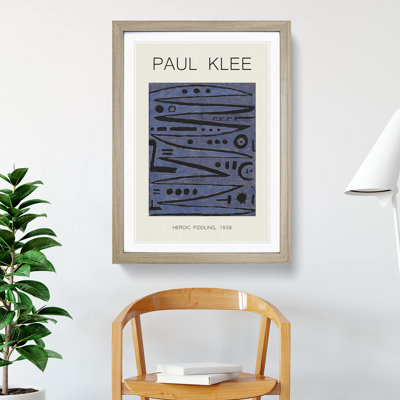 Heroic Strokes of the Box by Paul Klee - Picture Frame Painting
