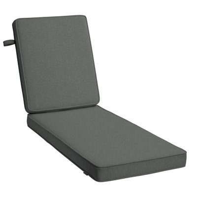 ARDEN Foam Outdoor Double Welted Chaise Lounge Cushion, 21 x 72, made with ProFoam, Rain-proof, Fade Resistant
