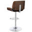 Tabouret de bar réglable noir et chrome
