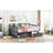 Daybed With Two Drawers In Solid Wood - Gray For A Cozy Bedroom Full Size Drawers, Enhancing Room Functionality