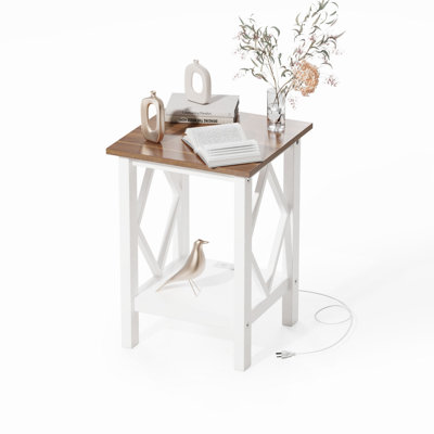 Marynn End Table and Built-In Outlets