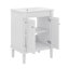 Meuble-lavabo 24 po avec lavabo, petit meuble-lavabo de salle d'eau avec cabinet 2 portes-116925773-116925772