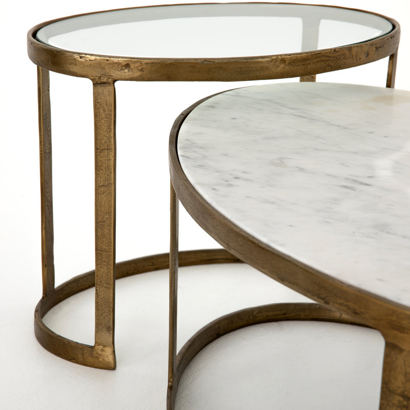 Ensemble de 2 tables basses gigognes Alstrom