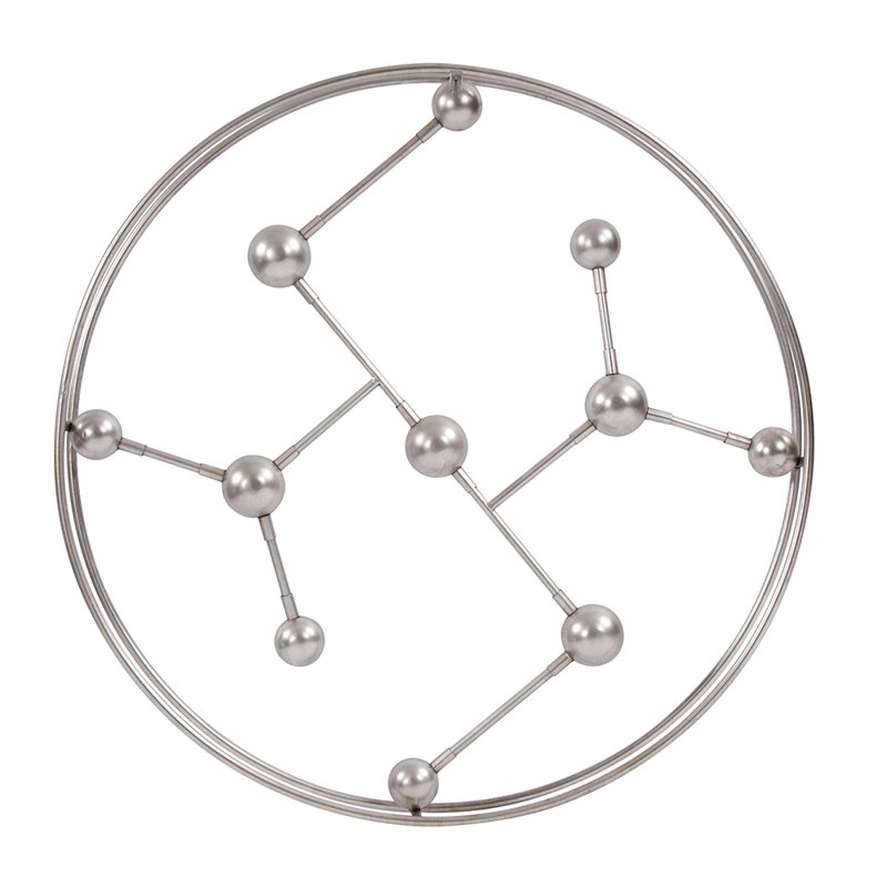 Modern Abstract Wall Decor on Metal