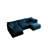 U-Shaped Sectional Sofa W/Reversible Footrest