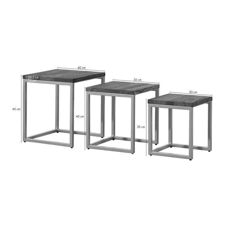 LOUNGE COLLECTION Side Table Set