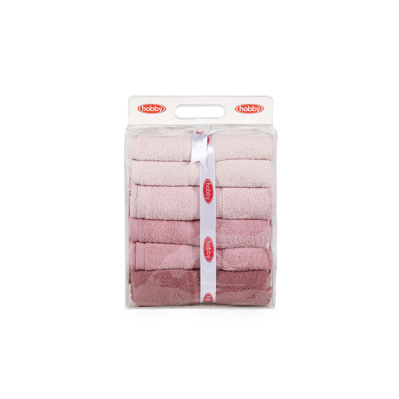 Mayur 4 Pieces Bath Towel Same-Size Bale, Powder/Pink/Dusty Rose