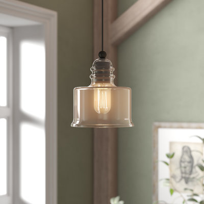 Luminaire suspendu en forme de cloche à 1 lumière Wahl