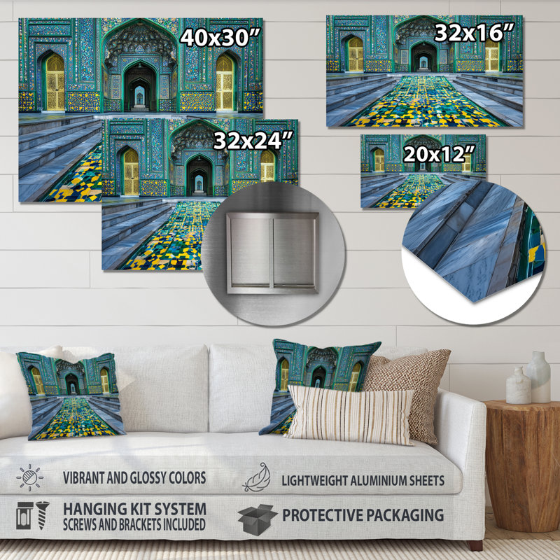 Sanctuaire soufi, mosquée pakistanaise Lahore II, H 12 po x l 20 po x P 0,84 po