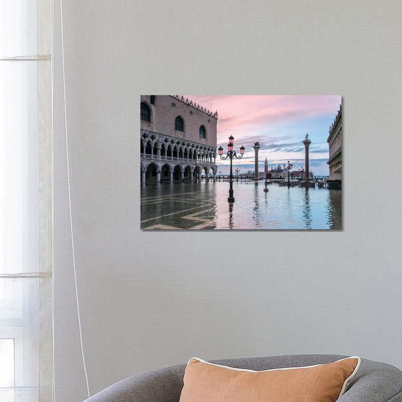 High Tide In Venice by Matteo Colombo - Wrapped Canvas Gallery-Wrapped Canvas Giclée, 66.04 cm H x 45.72 cm W x 3.175 cm D