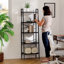 Ladder Shelf 172cm H x 56cm W Steel Ladder Bookcase-988966770