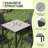 Rectangular Aluminum Outdoor Patio Dining Table