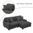 Milbrey 2-Piece Corduroy Modular Sectional with Pillow Back-2011520429-1947813342