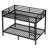 Metal Full XL Over Full XL Bunk Bed for Teens & Adults, Sturdy Heavy Duty Frame, Noise Free, Space-Saving Design, Black