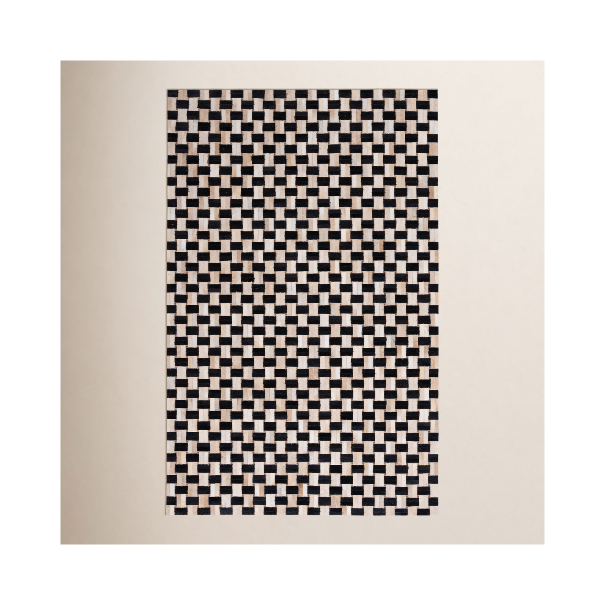 Mahsa Cowhide Rug, Rectangle 5' x 8'