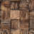 Rustic Abstract Wall Decor on Solid Wood